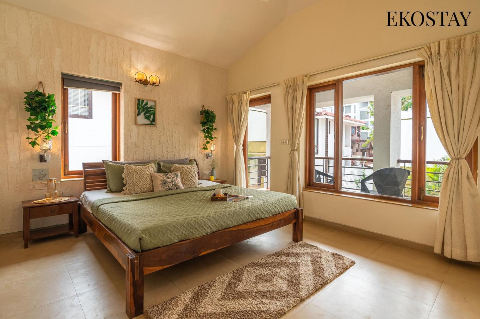Eko Stay - Solace Villa I Charming Villa Close To Candolim Beach Exteriör bild